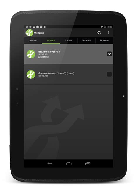 I assume you have connected your actual android mobile device with your computer. Mezzmo Android - Features