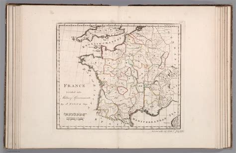 France Divided Into Military Governments David Rumsey Historical Map