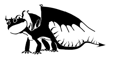 Terrible Terror Dragon Stencil By Towelgirl21 On Deviantart