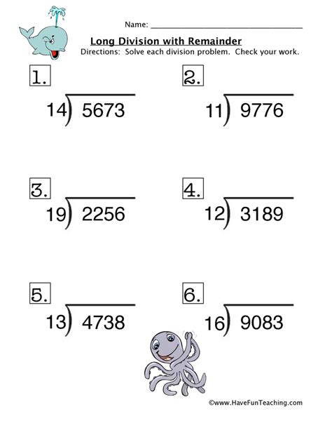 Printable Long Division Worksheets Customize And Print