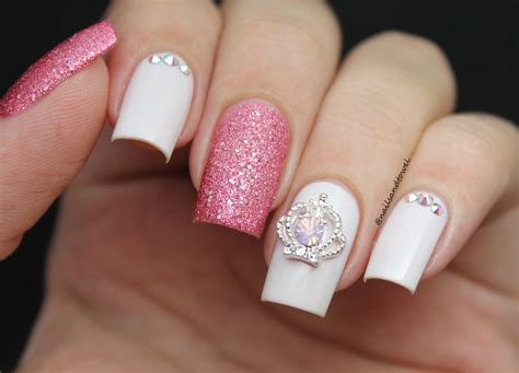 My Nail Art Journal Princess Nails Using Swarovski Crystals