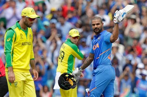 Icc World Cup 2019 India Vs Australia Live Score Ton Up Dhawan