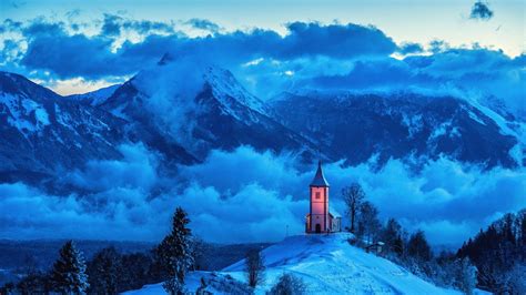 Church In The Snowy Alps Image Id 309313 Image Abyss