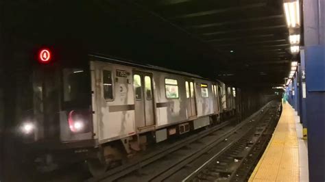 New York City Subway Utica Ave Bound R142a 4 Express Train Leaves 14