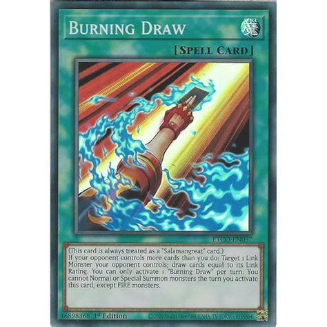 The top countries of suppliers are china, south korea, from. Yu-Gi-Oh! Trading Card Game ETCO-EN057 Burning Draw | 1st Edition | Super Rare Card - Trading ...