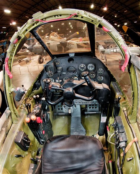 Lockheed P 38l Cockpit At The National Museum Of The United States Air