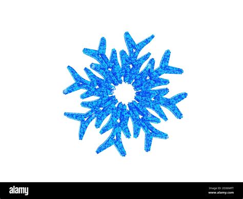 Blue Ice Crystal With Filigree Shapes Stock Photo Alamy