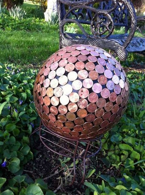 Buy decopolitan core marble ball 1 double add a classic touch to your window treatments with the decopolitan core marble ball 1 double drapery. 25 DIY summer garden decoration ideas with bowling balls