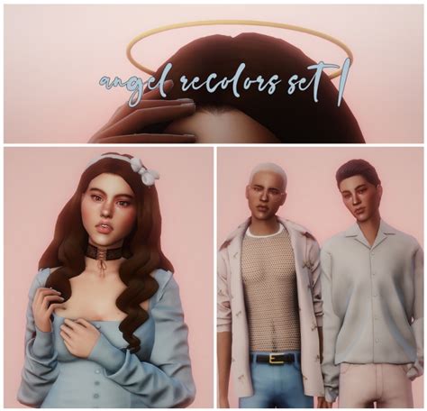 Angel Recolor Set Pt 1 At Ghostbouquet Sims 4 Updates