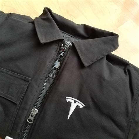 Tesla Jackets And Coats Tesla Logo Winter Coat Field Jacket Black