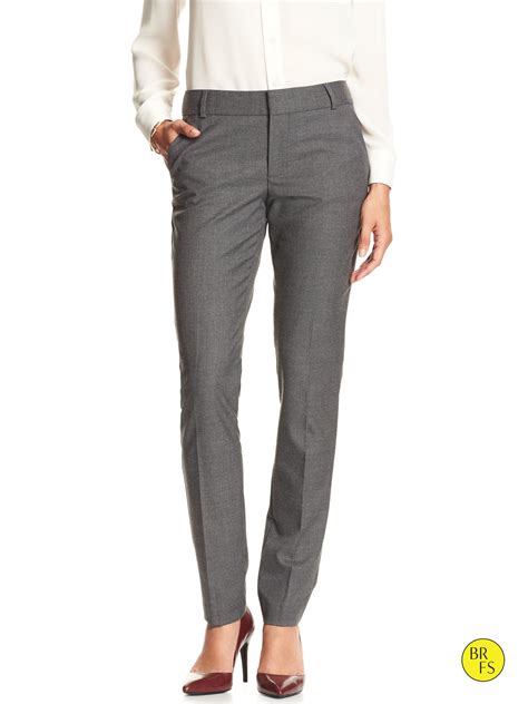 Banana Republic Factory Martin Fit Straight Trouser In Gray Lyst