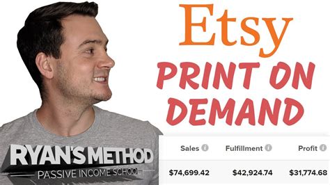 No overhead & inventory investment. Etsy Print on Demand Tutorial (2020) - YouTube