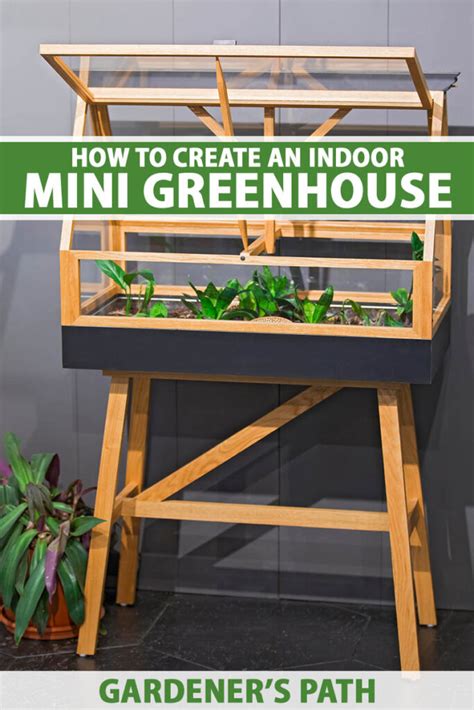How To Create A Mini Indoor Greenhouse Garden Gardeners Path