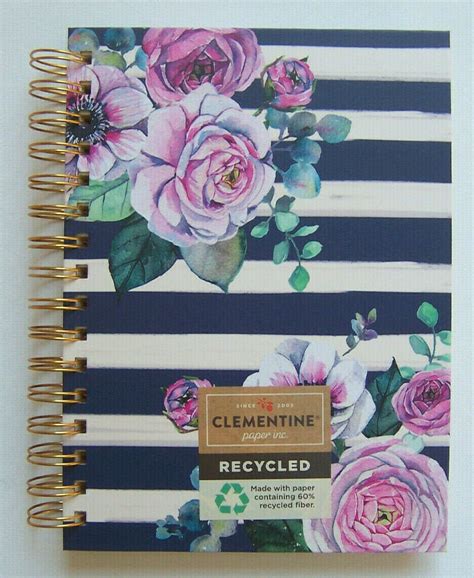 Clementine Paper Inc Seaside Rose Garden Notebook Etsy