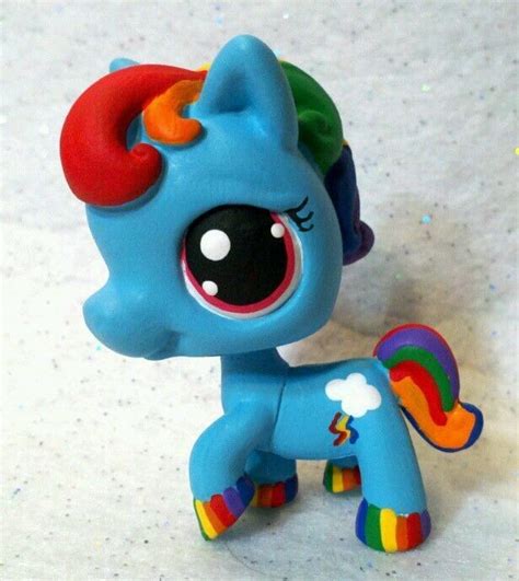 Rainbow Dash Custom Hand Painted Littlest Pet Shop My Little Pony
