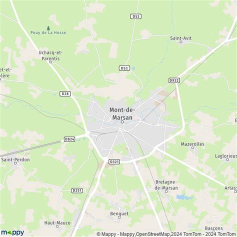 Plan Mont De Marsan Carte De Mont De Marsan 40000 Et Infos Pratiques