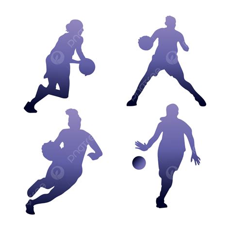 Basketball Silhouette Png Free Women S Basketball Sports Silhouette