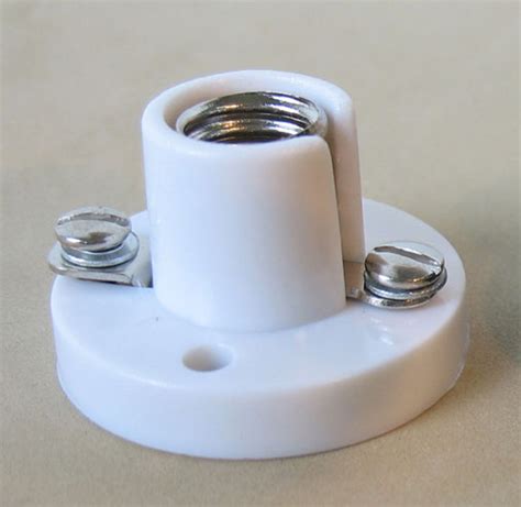 Lamp Holder White Color Miniature Base Bulb Socket