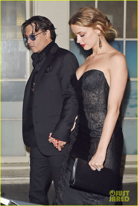 Johnny Depp And Amber Heard Hold Hands After The Gq Men Of The Year