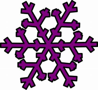 Purple Snowflake Clip Clipart Clker