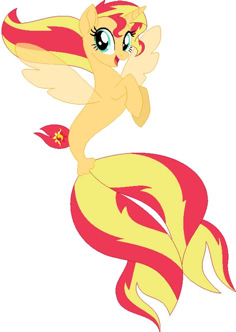 Seapony Sunset Shimmer By Ra1nb0wk1tty Dbpu7kh Cutiepie1920 Fan Art