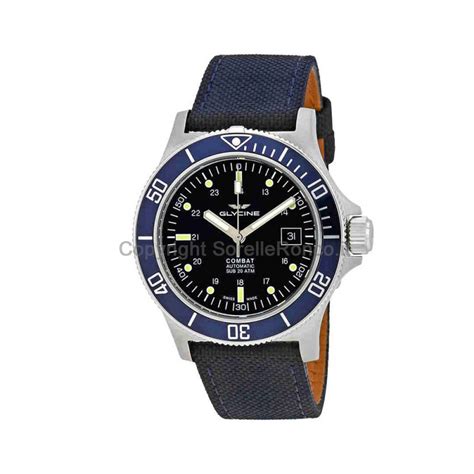 Orologio Glycine Combat Sub Acciaio Nero Blu 42mm Gl0094 Sorelle Ronco