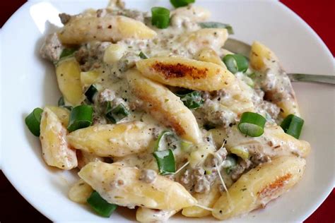 Schupfnudel-Frischkäse-Pfanne Rezept