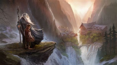 Gandalf And Bilbo Baggins The Hobbit Wallpaper Lord Of The Rings