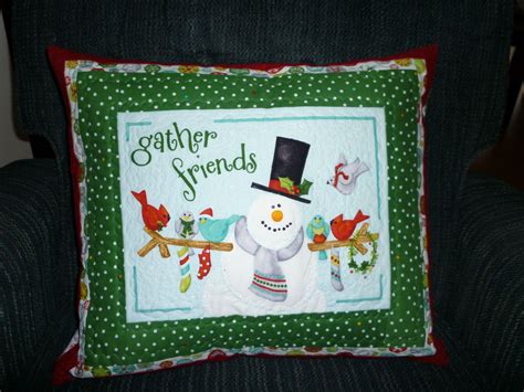 Christmas Cushion Made From A Panel Dec 2014 Christmas Cushions