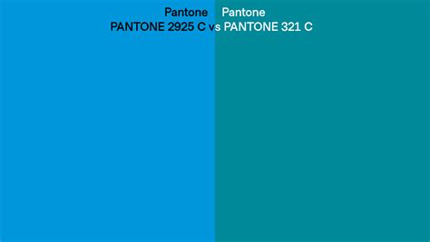Pantone 2925 C Vs Pantone 321 C Side By Side Comparison