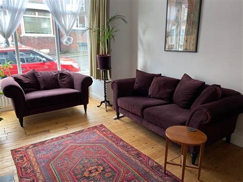 Aubergine Sofa Suite In Headingley West Yorkshire Gumtree