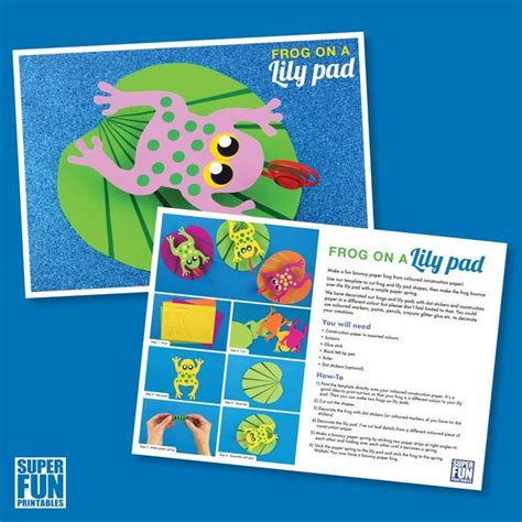 Frog On A Lily Pad Super Fun Printables Frog Crafts Sand Crafts