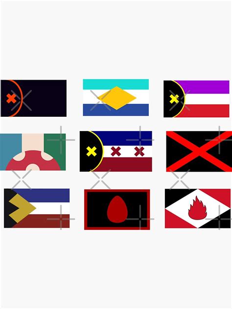 All Dream Smp Country Flags Sticker Pack Sticker For Sale By