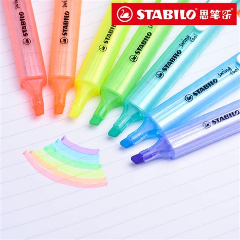 8pcsset Stabilo Swing Cool Highlighter Pen 275 Portable Marker 3mm