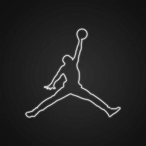 Michael Jordan Logo Neon Sign Led Neon Light By Neonize