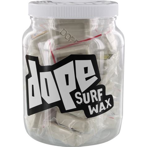 Dope Skate Wax 20 Mini Nug Bars Jug Assorted Colors Surf Wax