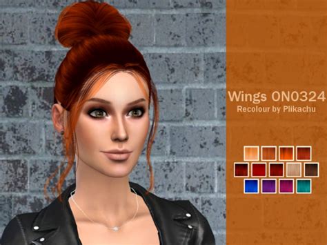 Recolor Wingssims On0324 Hair By Plikachu At Tsr Sims 4 Updates