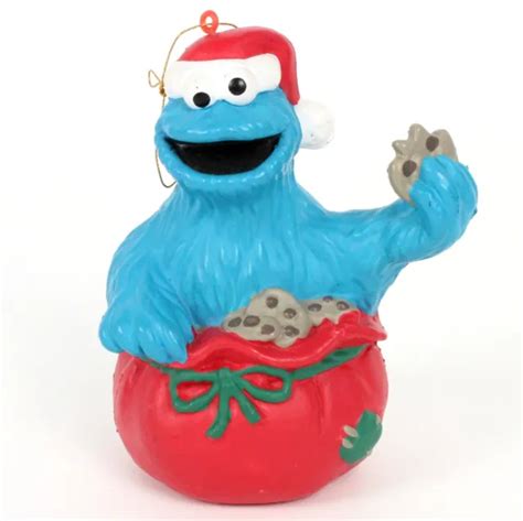 Vintage Cookie Monster Ornament Jim Henson Muppets Sesame Street 4 In