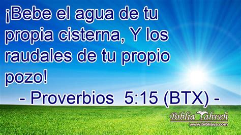 Proverbios 5 15 20