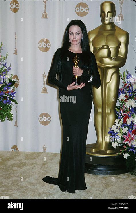 Angelina Jolie Trophyangelina Jolie Trophy Event In Hollywood
