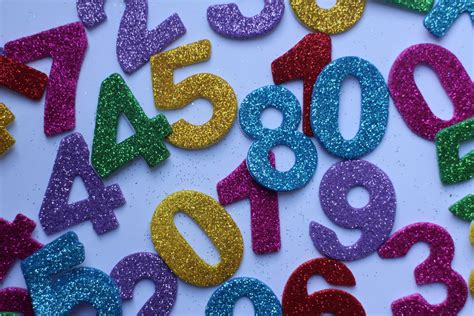 Kids B Crafty 100 Number Stickers Glitter Foam Numbers Stickers For