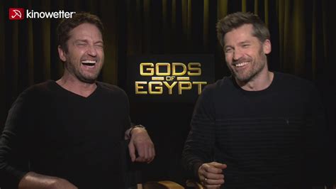 Interview Gerard Butler And Nikolaj Coster Waldau Gods Of Egypt Youtube