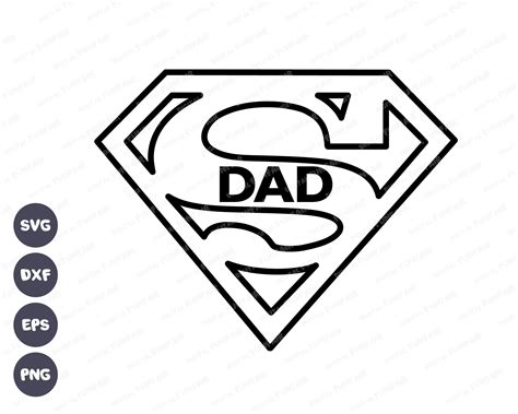 Fathers Day Svg Super Dad Svg Superhero Dad Svg Fathers Day Etsy