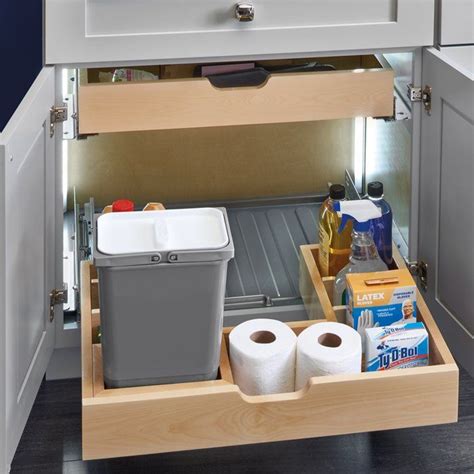 Under Sink Pull Out Drawer | Cabinets organization, Under sink, Modern