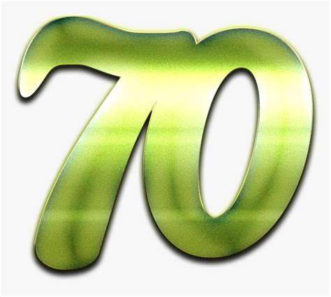 70 Number Green Design Png Transparent 70 Number Png Download Kindpng