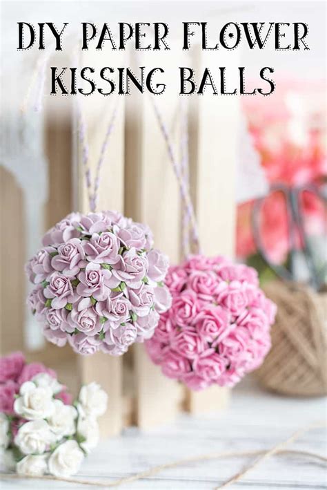 Paper Flower Kissing Ball Tutorial - DIY Wedding Paper Flower Pomander