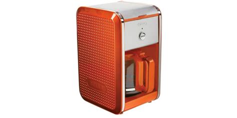 Orange coffee maker by bella dotsmanual 12 cup permanent filter, brew button, indicator light Bella Dots 12 Cup Coffee Maker - Orange Reviews 2019