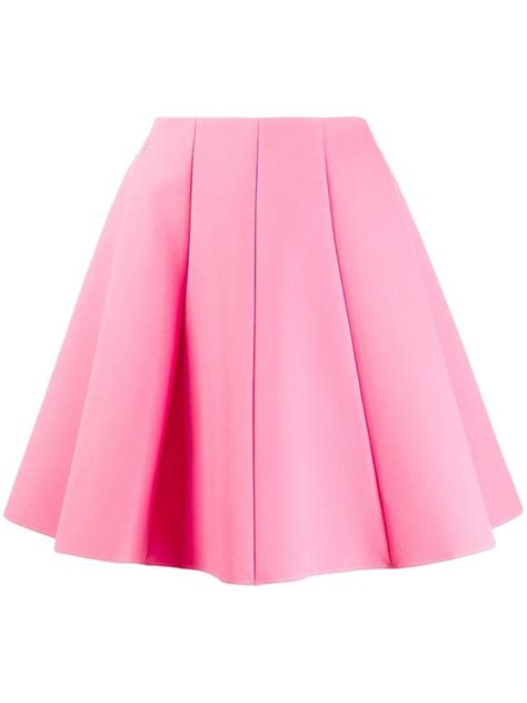 Msgm Panelled Skater Skirt Pink Skirt Fashion Pink Skater Skirt