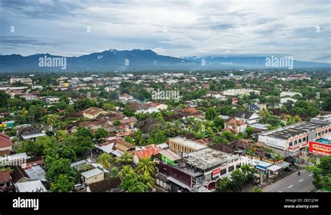 View Over The Roofs Of Mataram The Capital Of Lombok And West Nusa