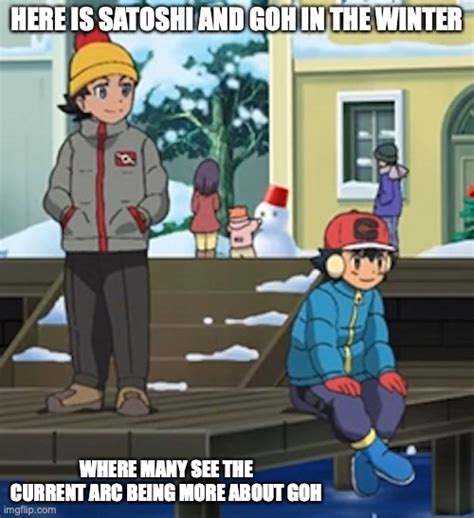 Pokemon Journeys Winter Scene Imgflip